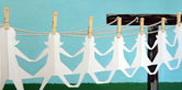 Paper Doll Clothesline